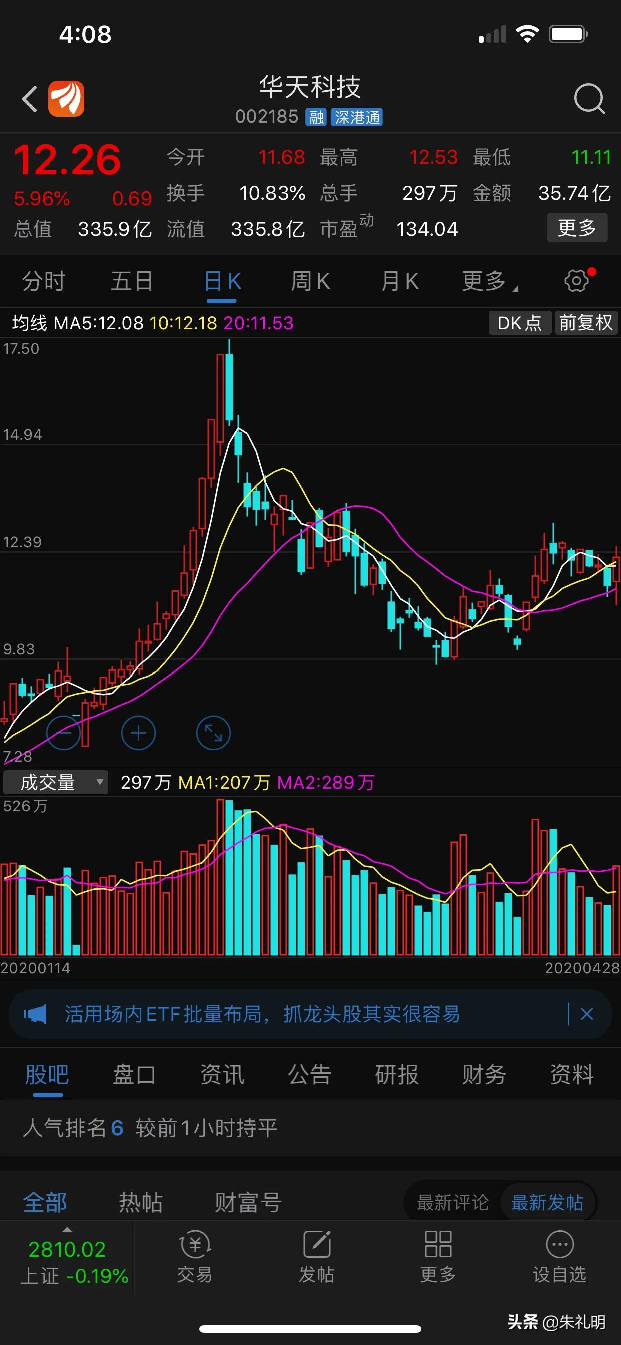 明日跟踪:002185 华天科技逻辑思考 - 股票818
