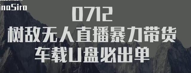 树敌‮习研‬社0712抖音无人直播暴力带货车载U盘必出单，单号单日产出300纯利润