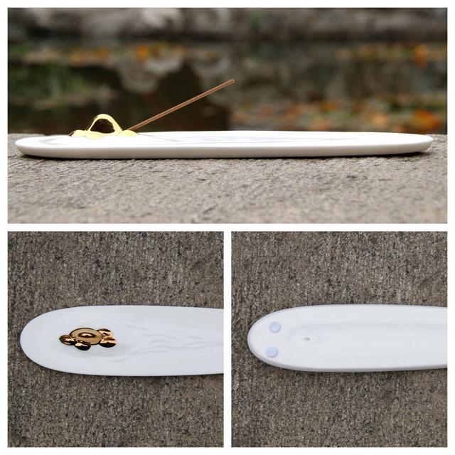 东方之美“中国白”，一缕檀香静自悟，哲选一路香插陶瓷摆件