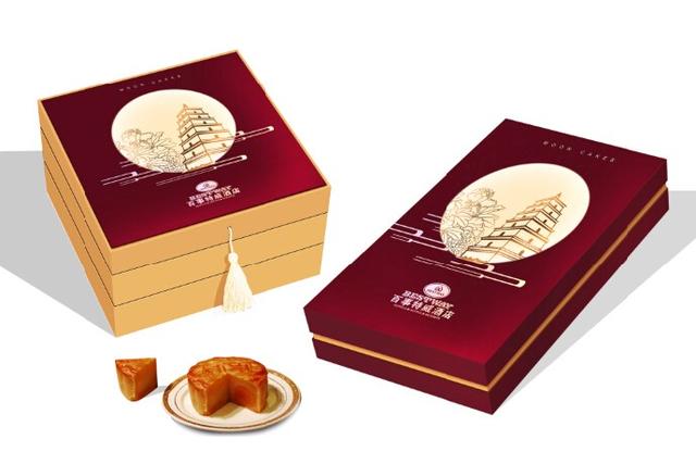 中国风轻奢风格的月饼礼盒包装设计，简单大气吸引眼球(图5)