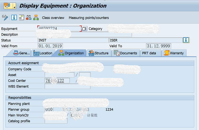 SAP PM 入門系列2 - IE03顯示裝置主資料