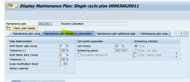 SAP PM 入門系列5 - IP03 顯示一個維護計劃