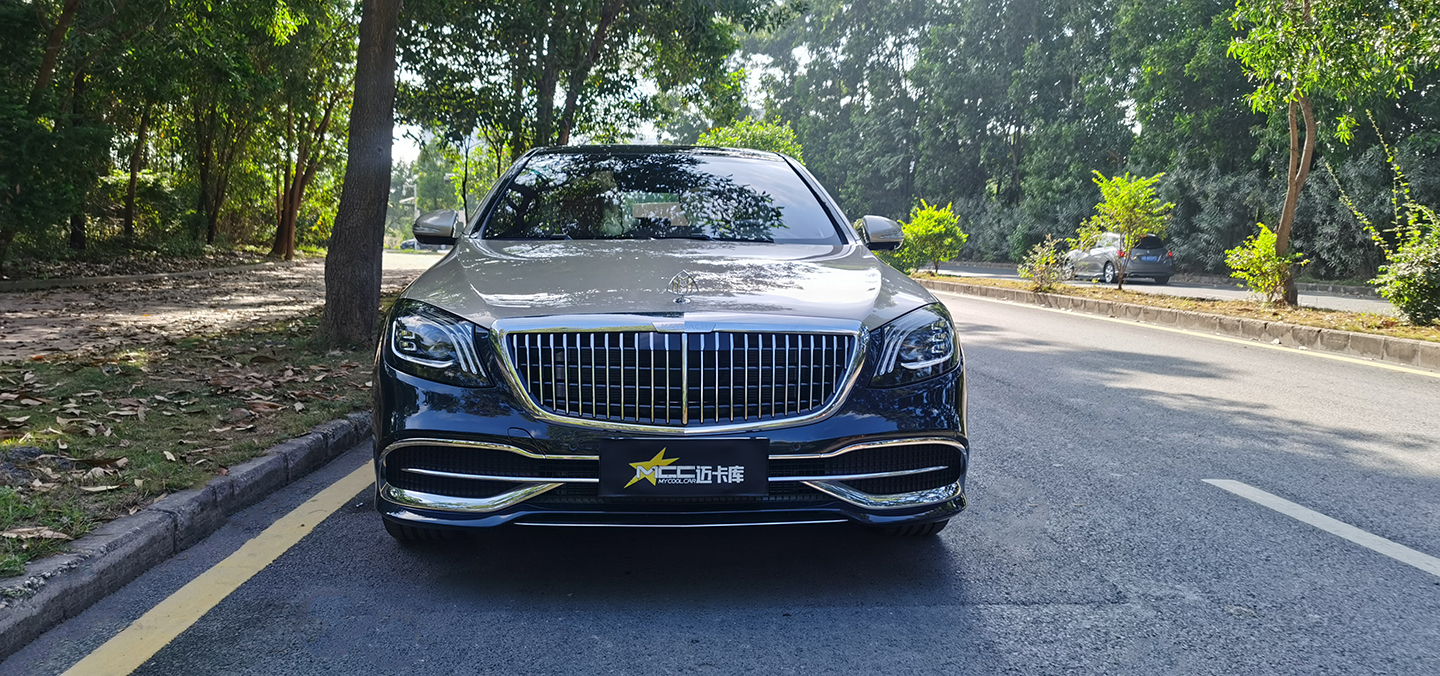 吸睛之作迈巴赫s450改装熊猫版黑白双拼色