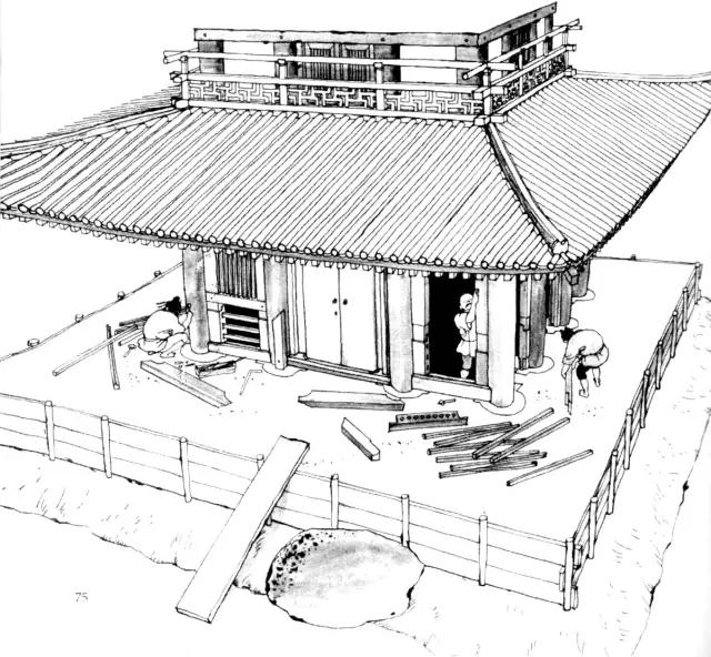 日本最古老的木塔法隆寺五重塔建造流程