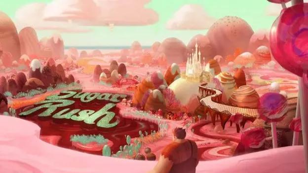 是《无敌破坏王》的糖果王国电影 《查理和巧克力工厂》是威利旺卡的