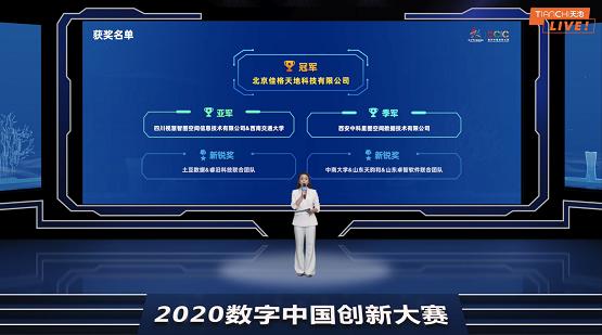 佳格天地斩获2020数字中国创新大赛--建筑智能普查赛题冠军