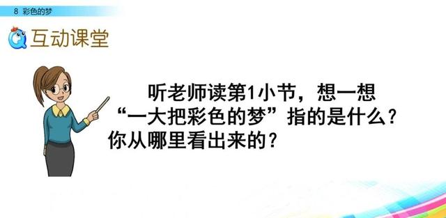 《彩色的梦》生字拼音组词等知识点归类预习及练习