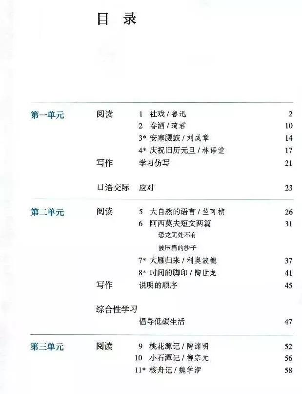 部编版八年级语文下册电子课本