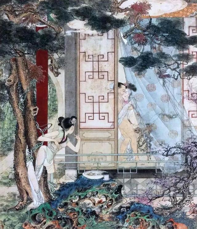 而民国知名画家胡也佛最有名的作品,是创作的《金瓶梅秘戏图》,据说画