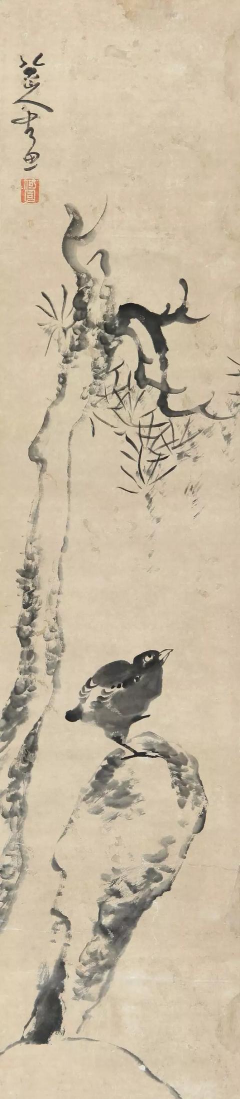 八大山人以绘画逃避和抗议自己的命运,孤独,寂寥,清冷,傲岸,不仅将