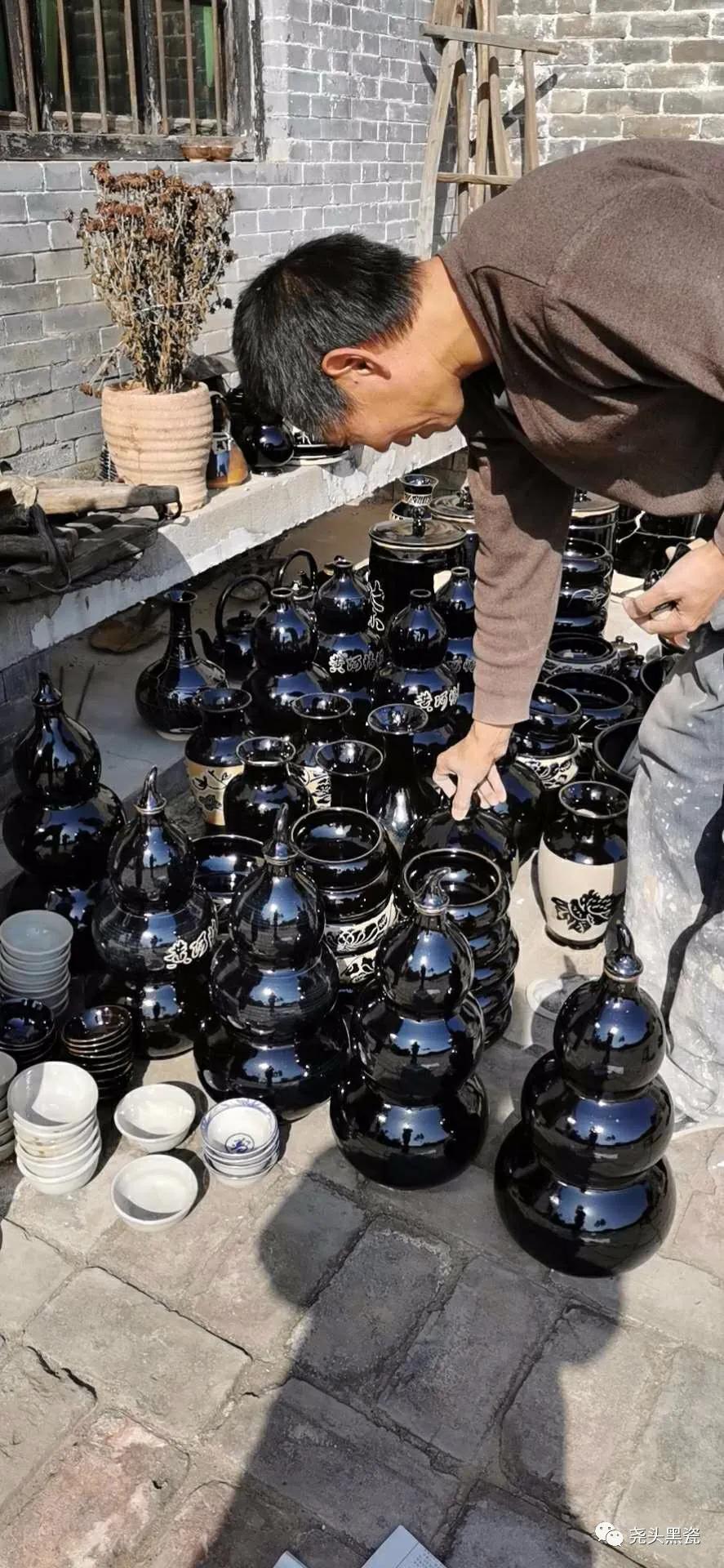 地道的黑珍珠纯正的土瓷话说澄城尧头黑瓷八十三