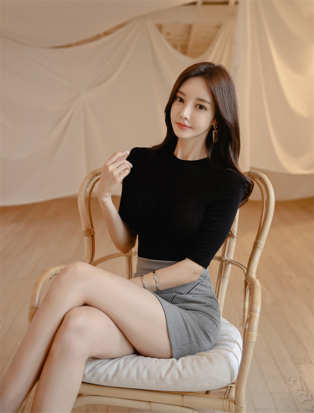 孙允珠丨芝华士纯酿小资绅士黑麦衣裙