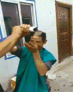 发型不错啊！不用去理发店了！