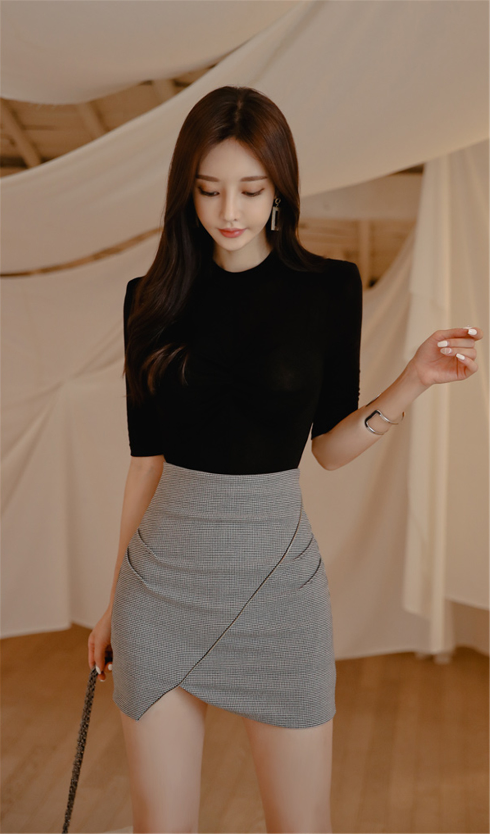 孙允珠丨芝华士纯酿小资绅士黑麦衣裙