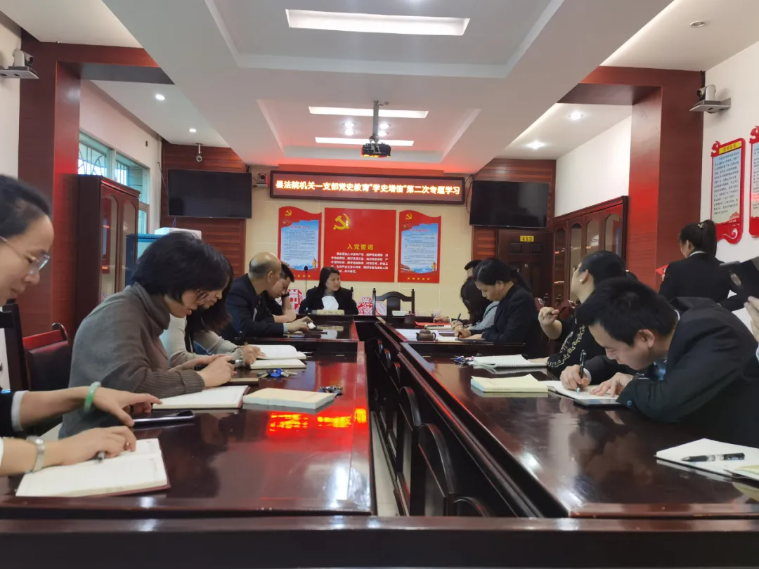 湘潭县法院开展“学史增信”专题学习