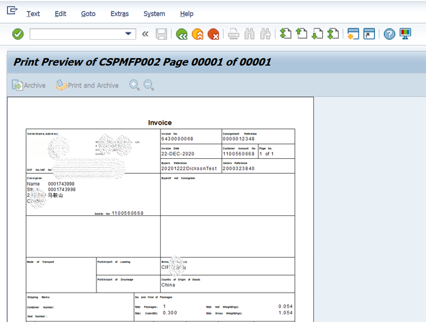 SAP SD 以PDF格式顯示BILLING的輸出格式