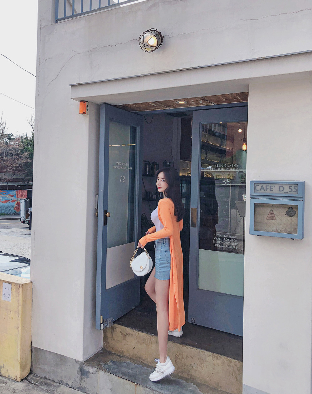 孙允珠丨炎夏冰凌甜橙薄荷双色小开衫