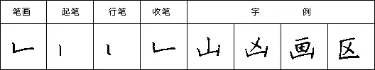 竖折笔画 第3张