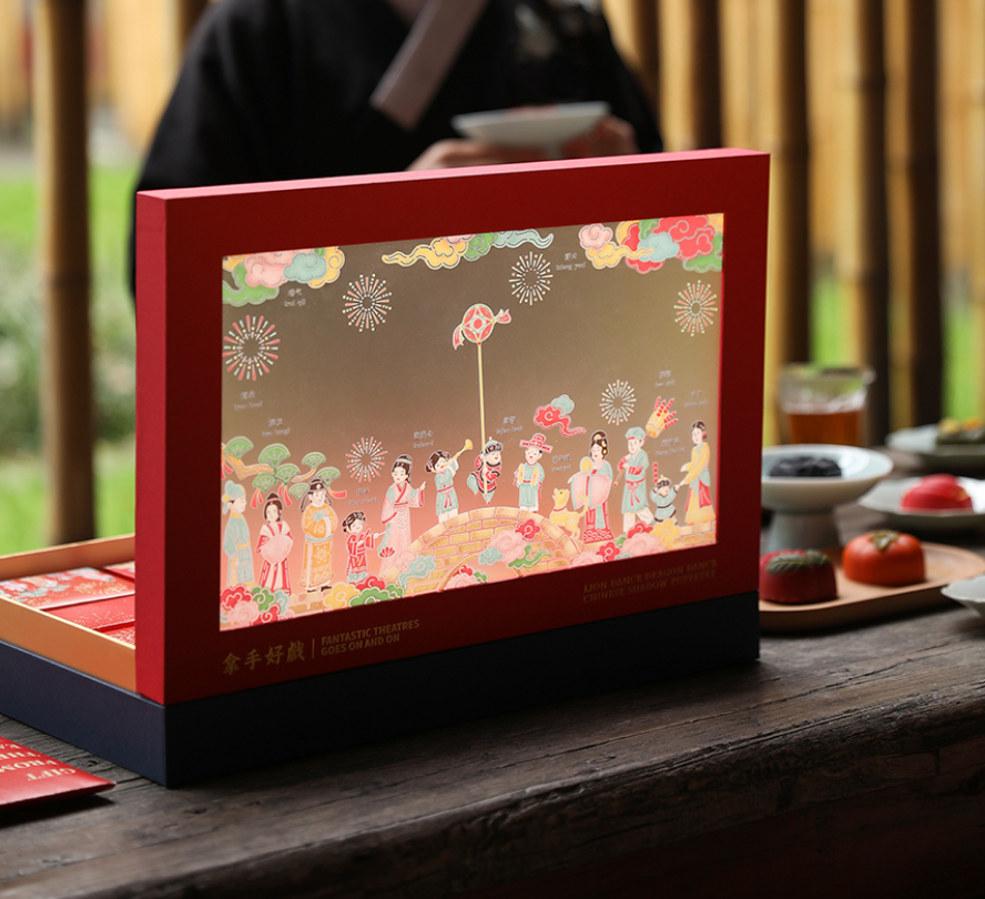 红红火火的新年礼盒包装设计有年味了