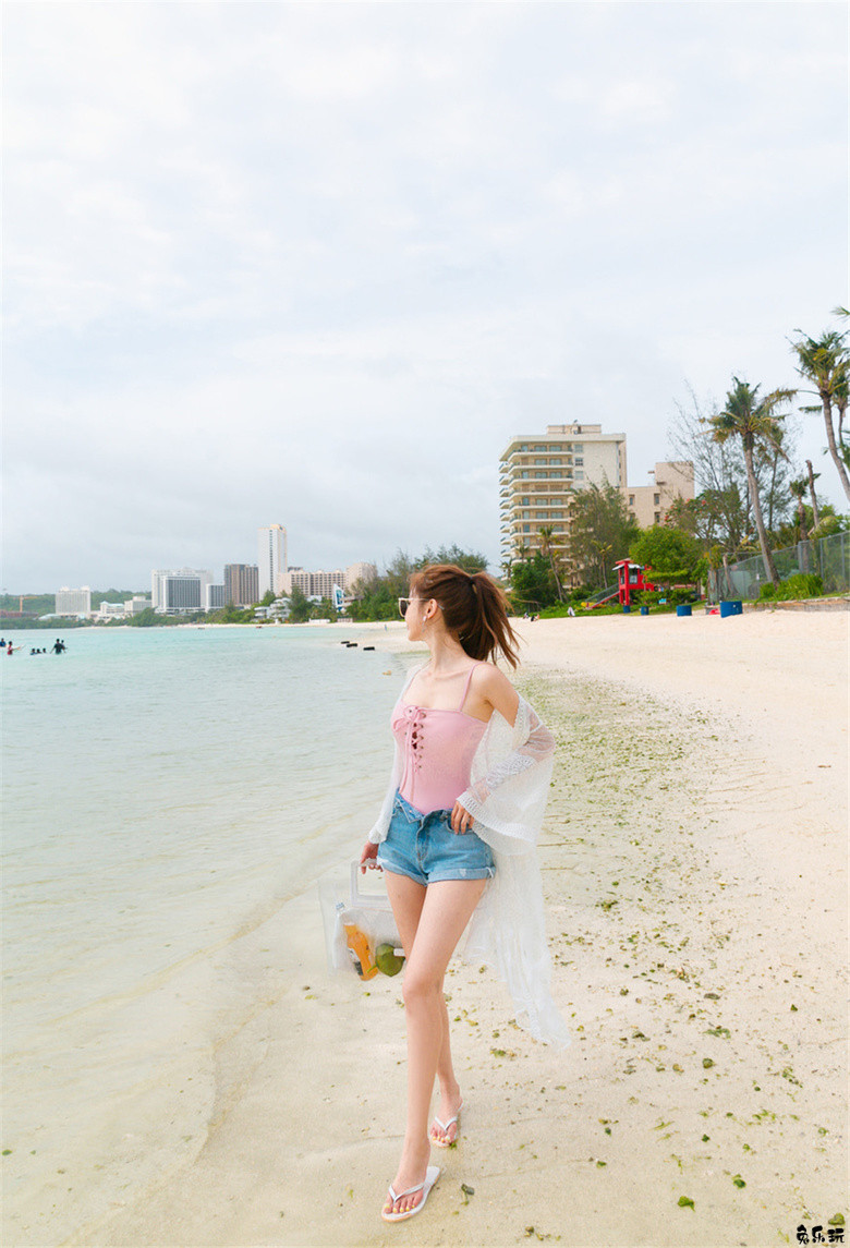 孙允珠·热带水蜜桃恋爱海沫系带泳衣